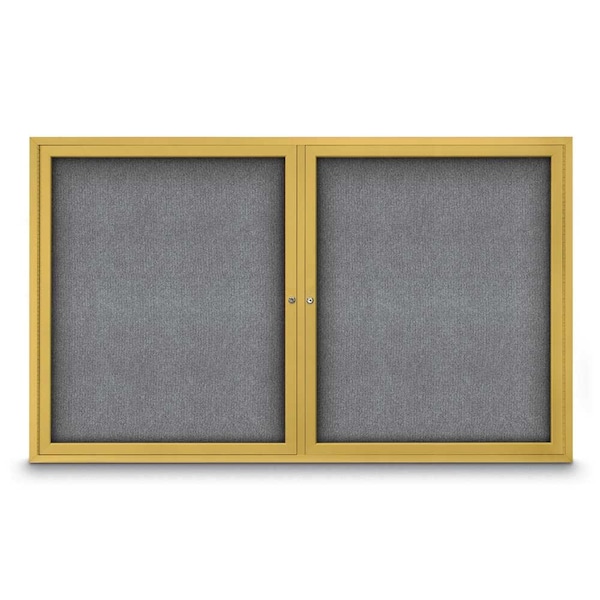 Sliding Door Indoor Enclosed Corkboard, 9